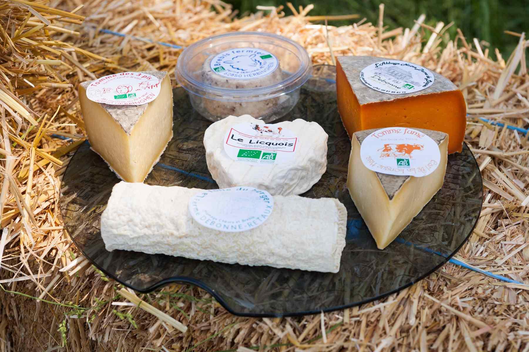 fromage de vache, chèvre et de brebis com à la ferme debonne valentin herbinghen